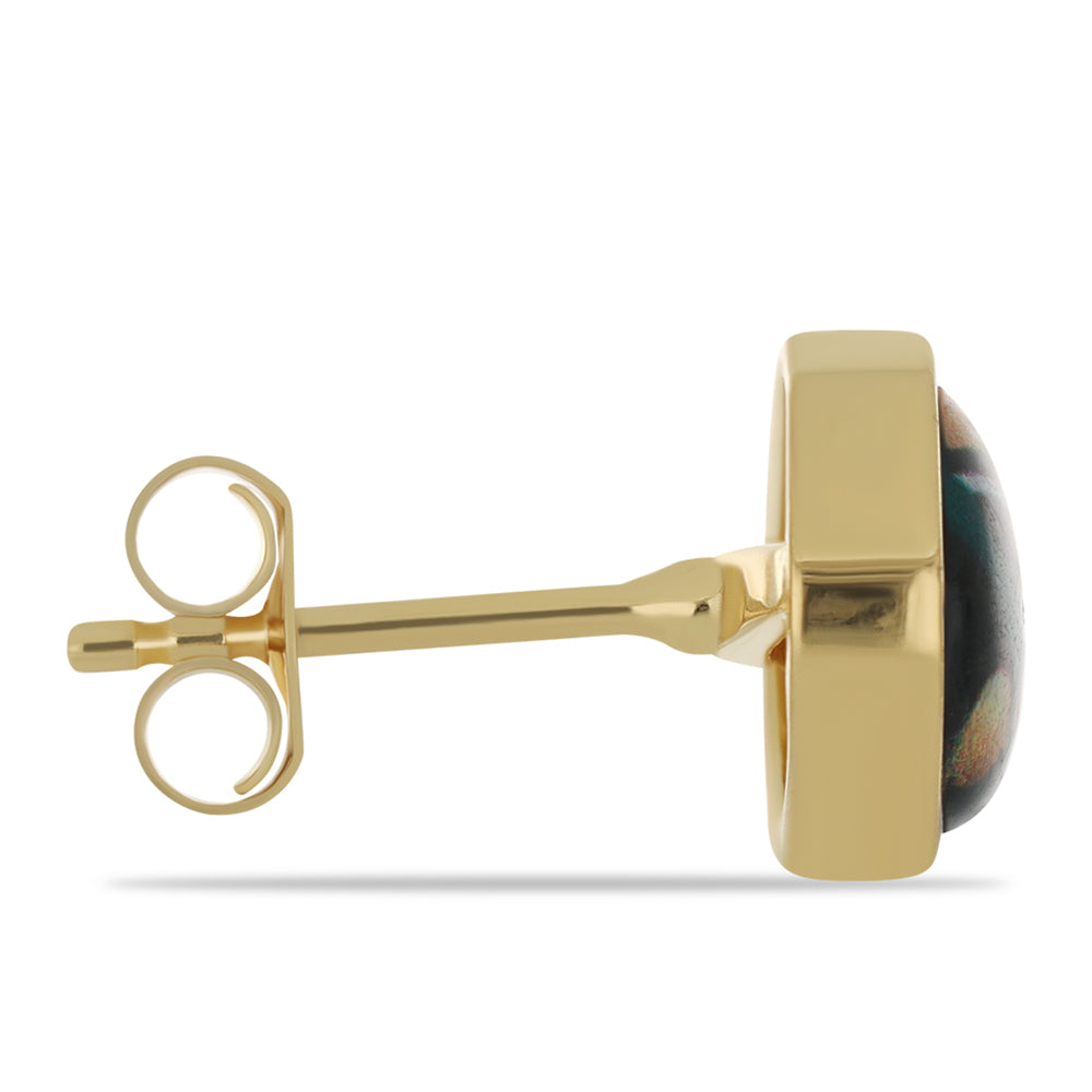 Pendientes de Plata Bañada en Oro con Esmalte 2 