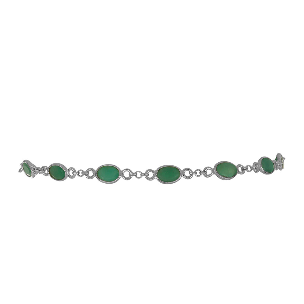 Pulsera de Plata con Esmeralda de Brasil 2 