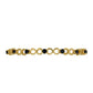 Pulsera de Plata Bañada en Oro con Espinela Negra