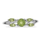 Anillo de Plata con Peridoto de Changbai