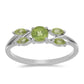 Anillo de Plata con Peridoto de Changbai