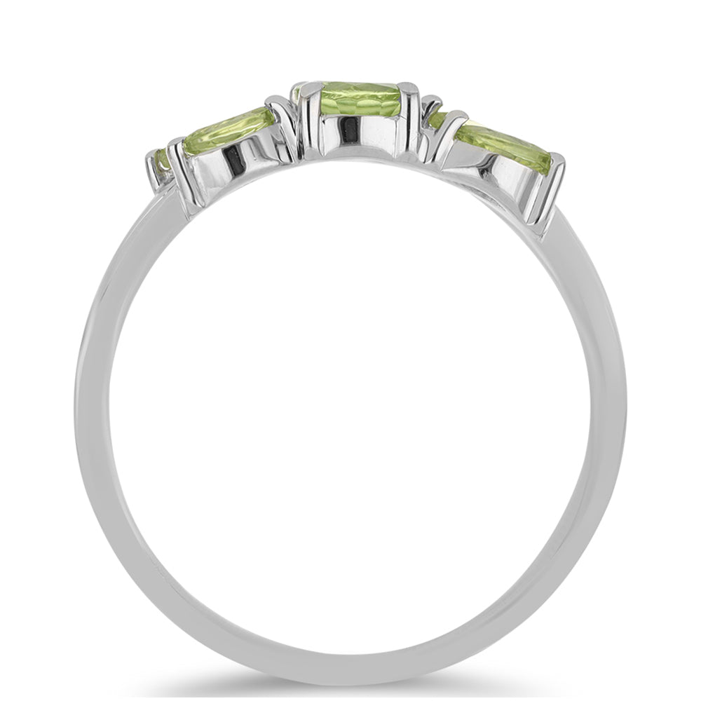 Anillo de Plata con Peridoto de Changbai 3 