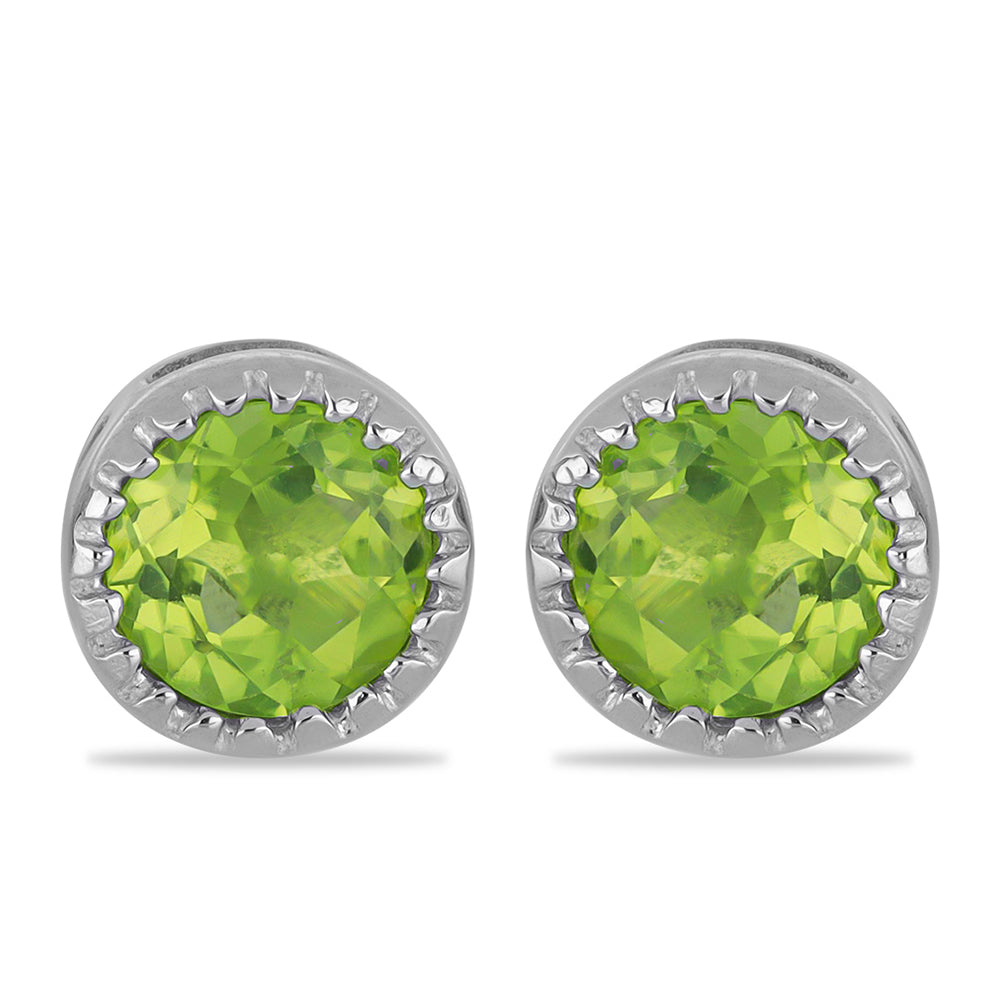 Pendientes de Plata con Peridoto de Changbai