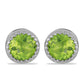 Pendientes de Plata con Peridoto de Changbai