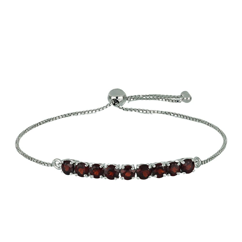 Pulsera de Plata con Granate Barton 2 