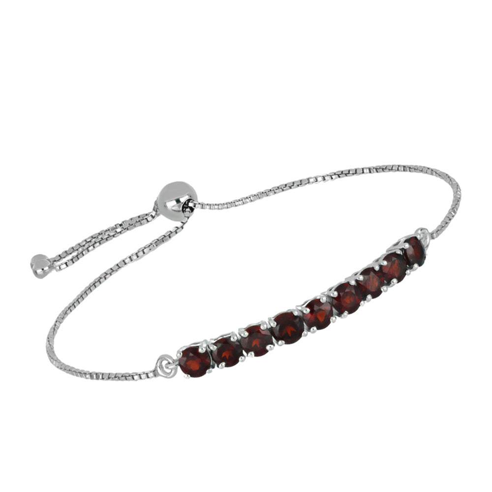 Pulsera de Plata con Granate Barton