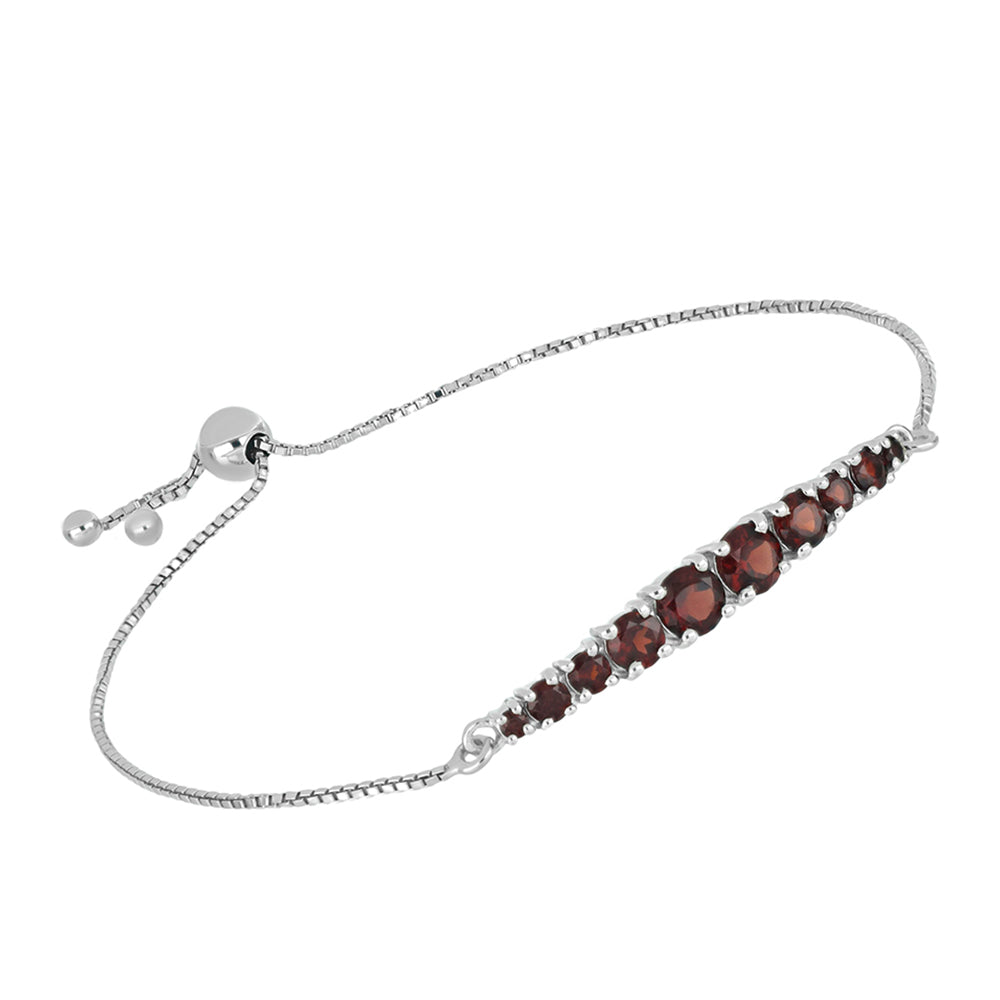 Pulsera de Plata con Granate Barton 1 