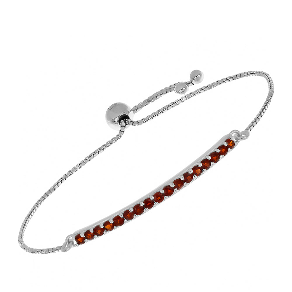 Pulsera de Plata con Granate Barton 1 