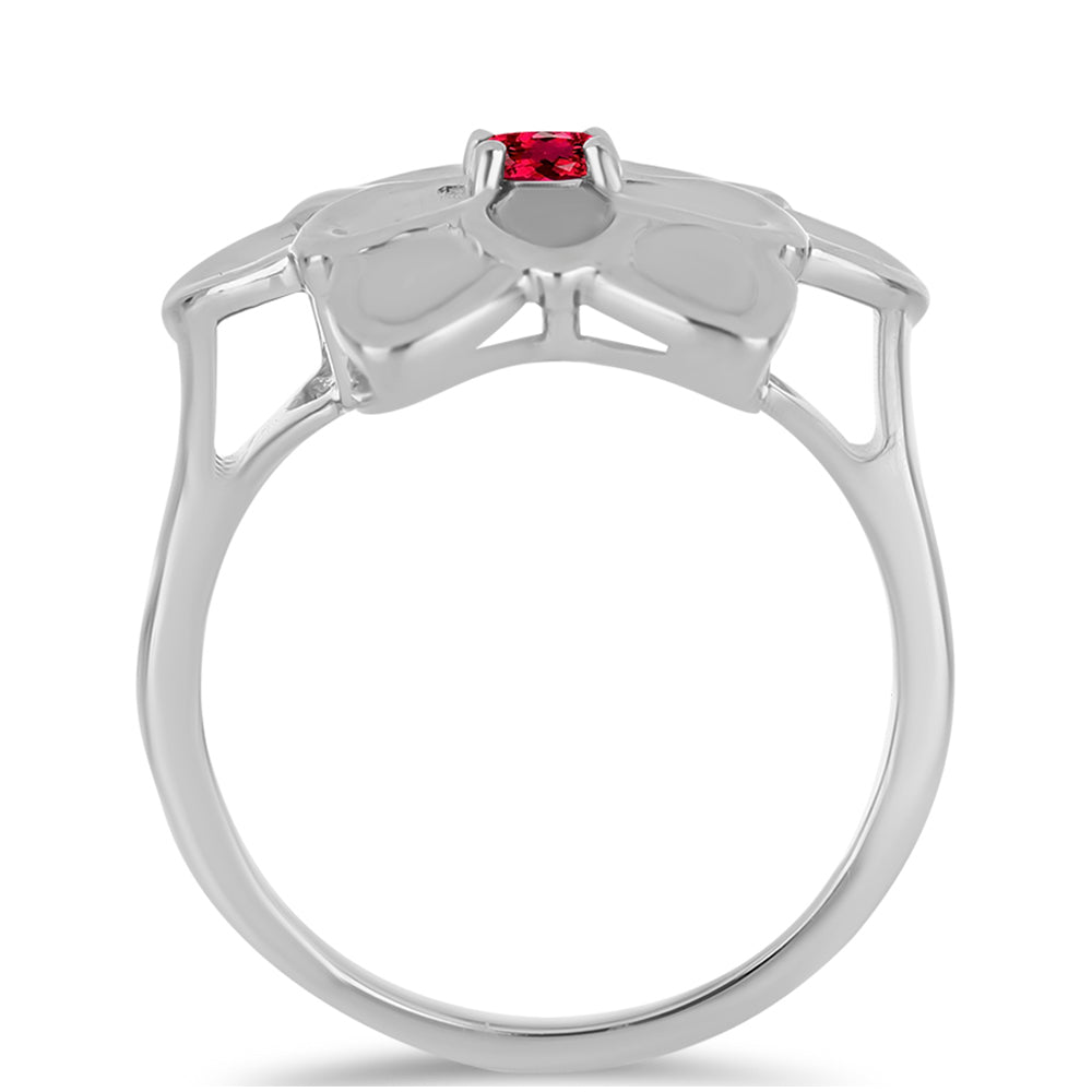 Anillo de Plata con Rubelita de Cruzeiro