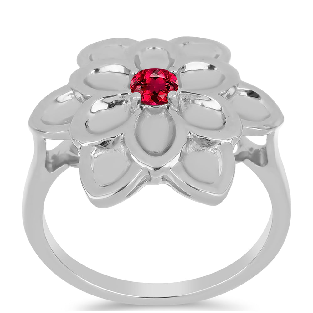 Anillo de Plata con Rubelita de Cruzeiro 3 