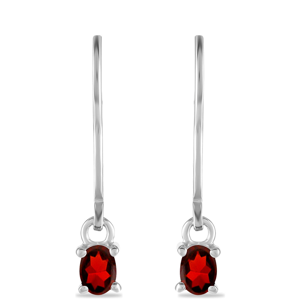 Pendientes de Plata con Granate Barton 1 