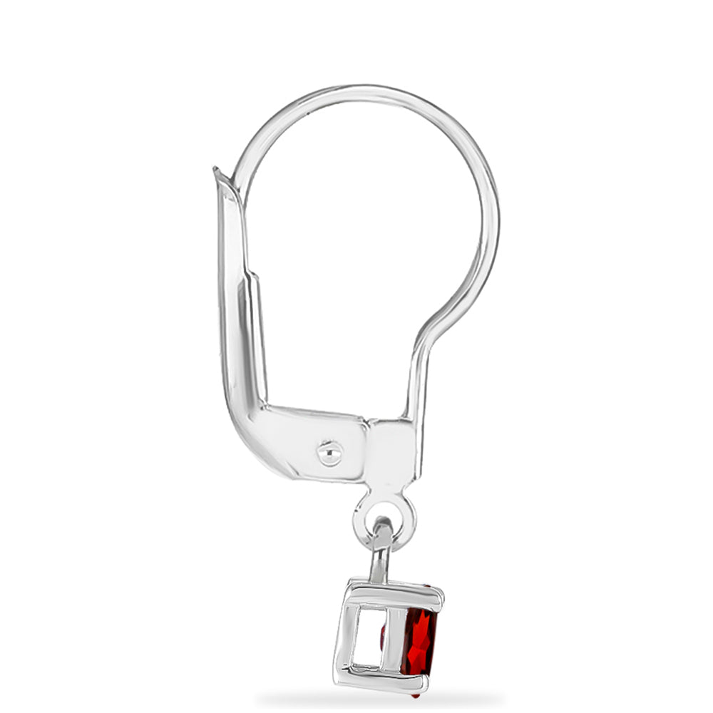 Pendientes de Plata con Granate Barton 2 