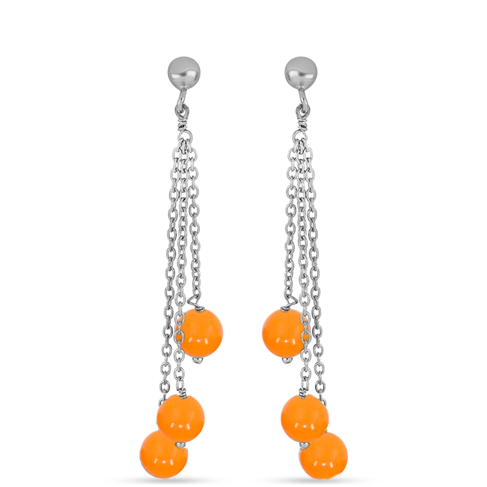 Pendientes de Plata con Jade Amarillo