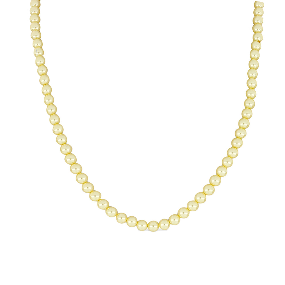 Conjunto Pepita con Perla Dorada de Agua Dulce ( Collar +Pendientes +Pulsera )