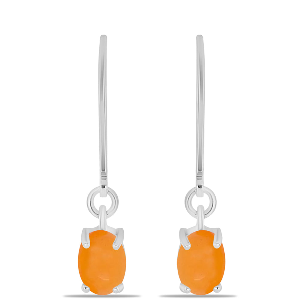 Pendientes de Plata con Jade Amarillo 1 