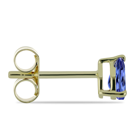 Pendientes de Oro 9K con Tanzanita AAA