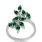 Anillo de Plata con Turmalina Verde