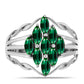 Anillo de Plata con Turmalina Verde