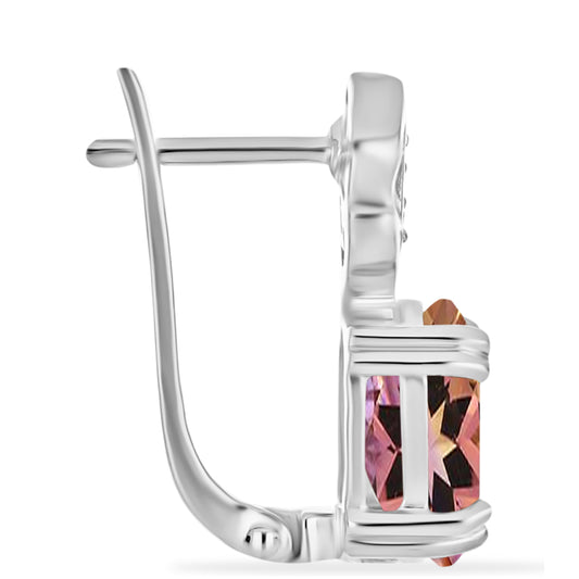 Pendientes de Plata con Amatrino de Anahi y Topacio Blanco