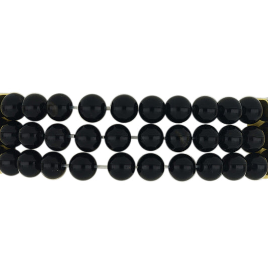 Pulsera de Plata Bañada en Oro con Ónix Negro y Topacio Blanco