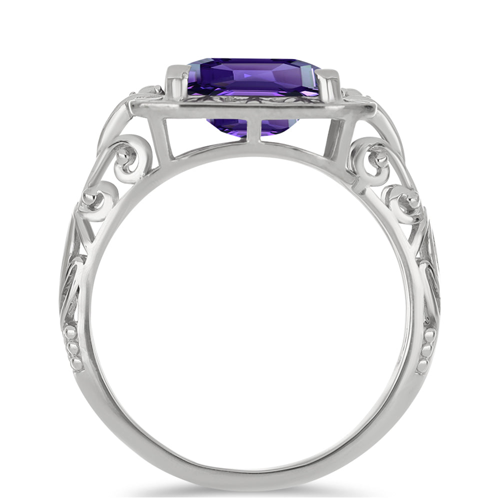 Anillo de Plata con Amatista de Marruecos 2 