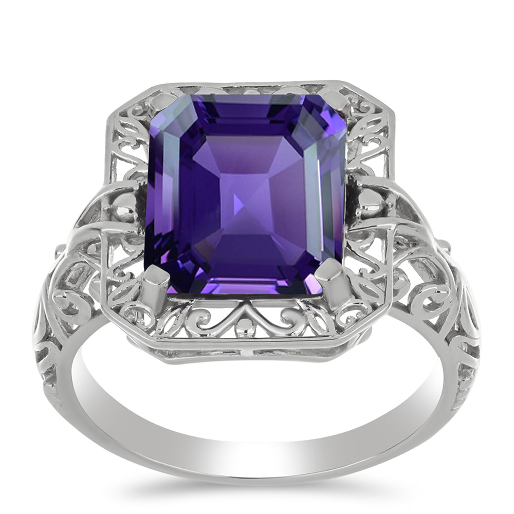 Anillo de Plata con Amatista de Marruecos 3 