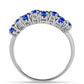 Anillo de Plata con Zafiro Azul Australiano y Topacio Blanco