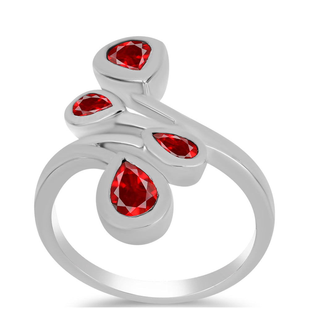Anillo de Plata con Ágata Roja