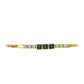Pulsera de Plata Bañada en Oro con Diamante Azul y Topacio Blanco
