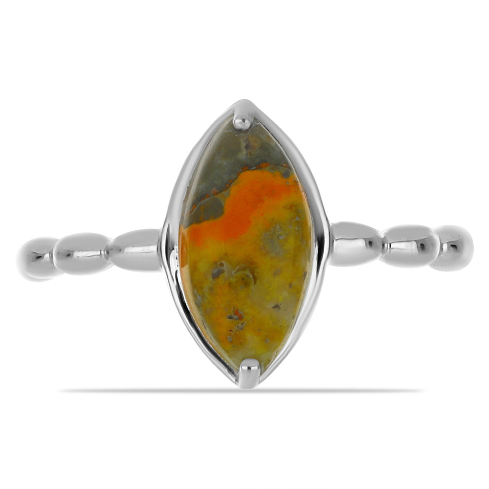 Anillo de Plata con Jasper de Bumble Bee