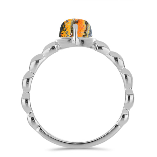 Anillo de Plata con Jasper de Bumble Bee