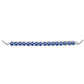 Pulsera de Plata con Moisanita azul real certificado y cultivado en laboratorio