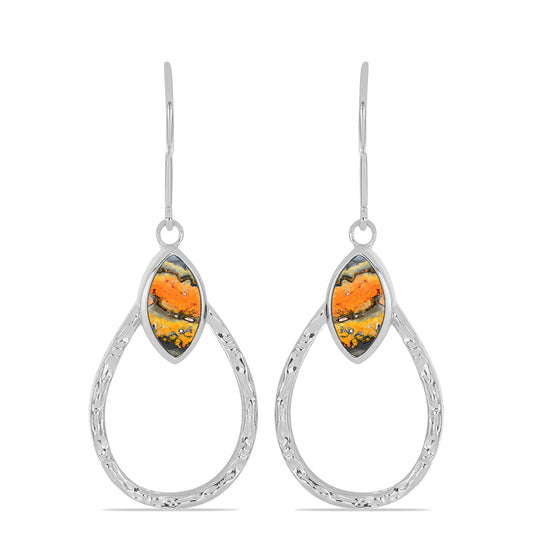 Pendientes de Plata con Jasper de Bumble Bee