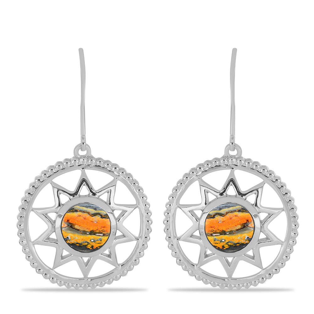 Pendientes de Plata con Jasper de Bumble Bee