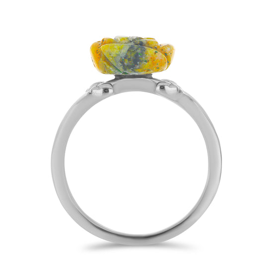 Anillo de Plata con Jasper de Bumble Bee