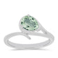 Anillo de Plata con Amatista Verde