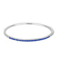 Brazalete de Plata con Zafiro Azul Australiano