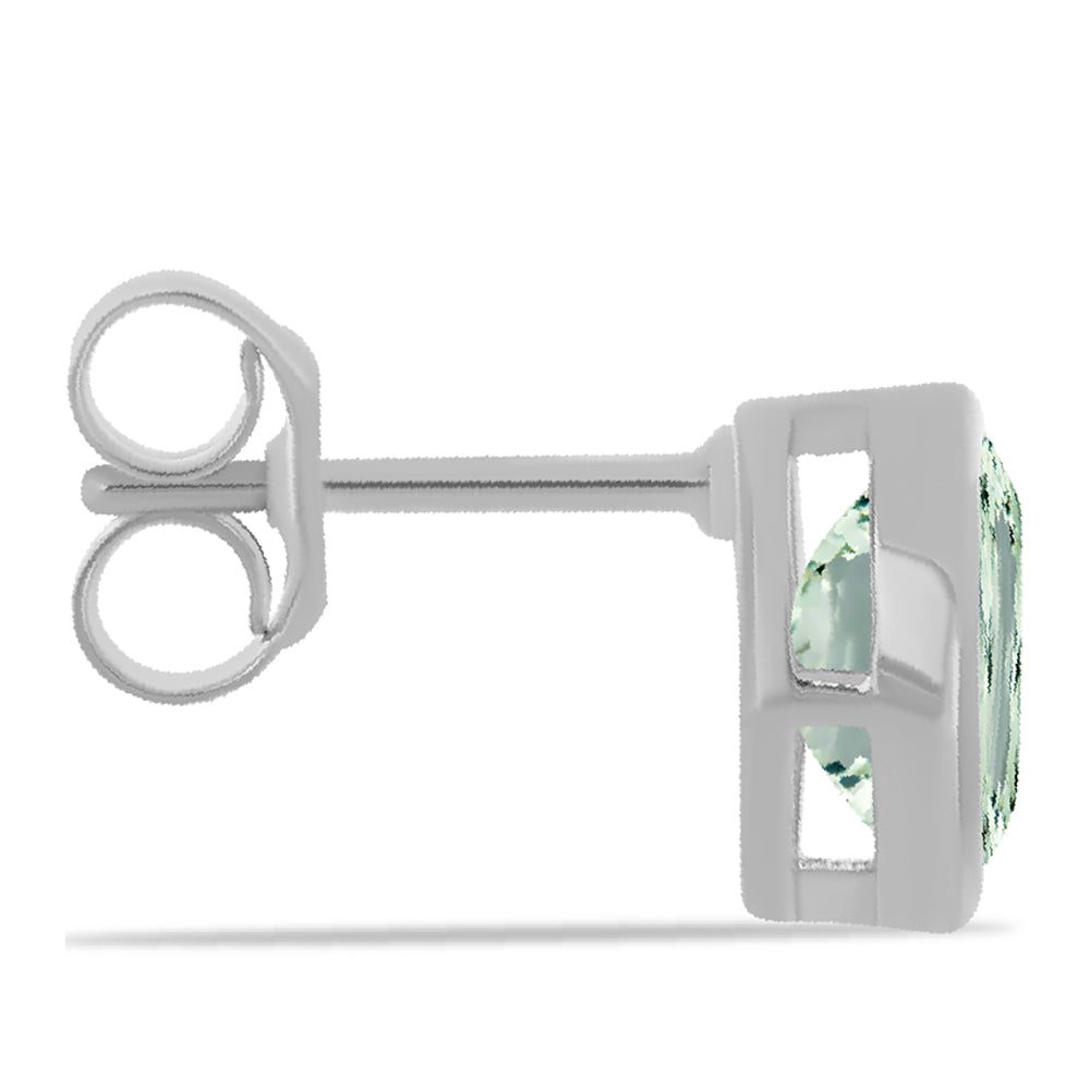 Pendientes de Plata con Amatista Verde 2 