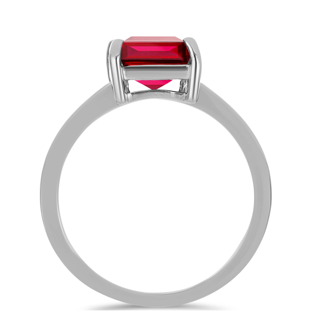 Anillo de Plata con Rubí de Madagascar