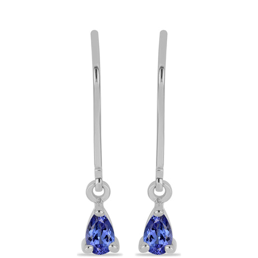 Pendientes de Plata con Tanzanita