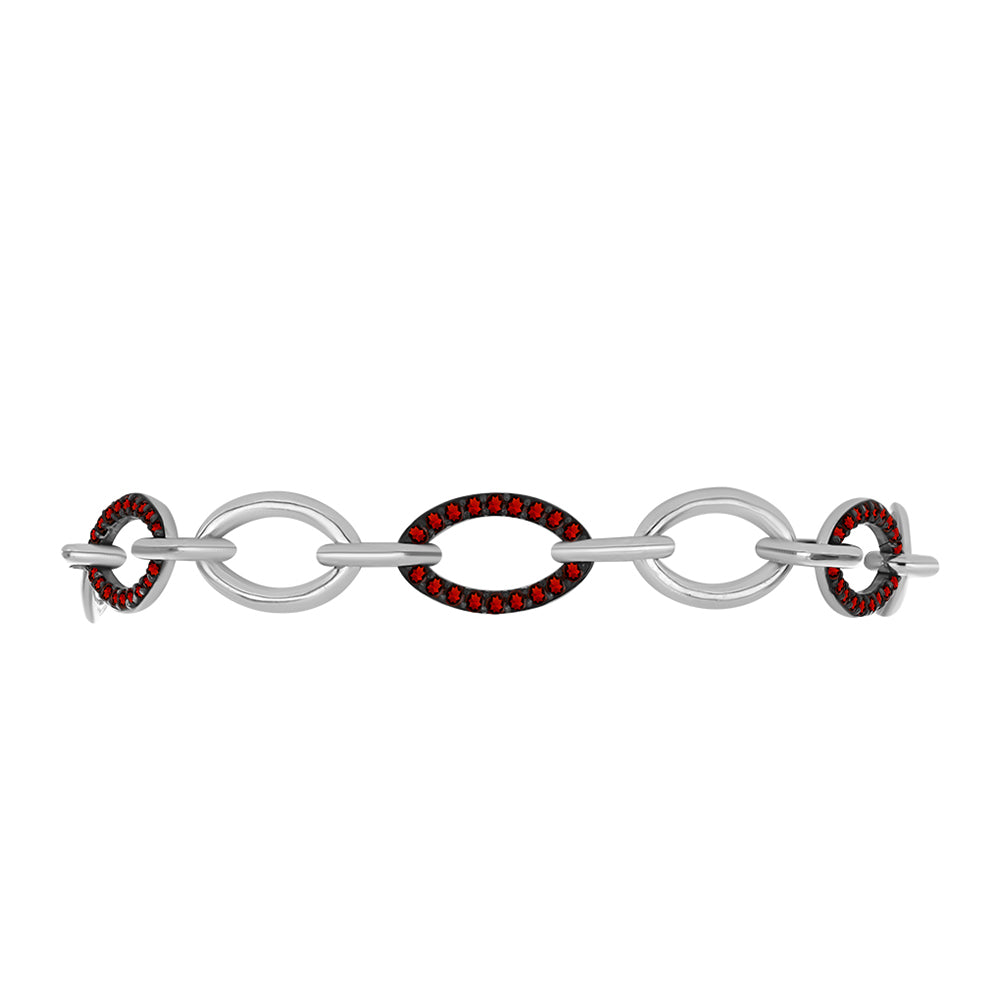 Pulsera de Plata con Granate Barton 2 