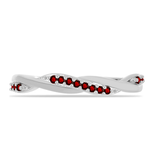 Anillo de Plata con Granate Barton