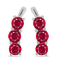 Pendientes de Plata con Rubí de Madagascar