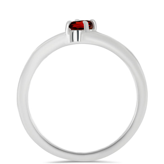 Anillo de Plata con Granate Barton