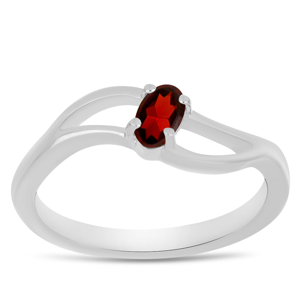 Anillo de Plata con Granate Barton