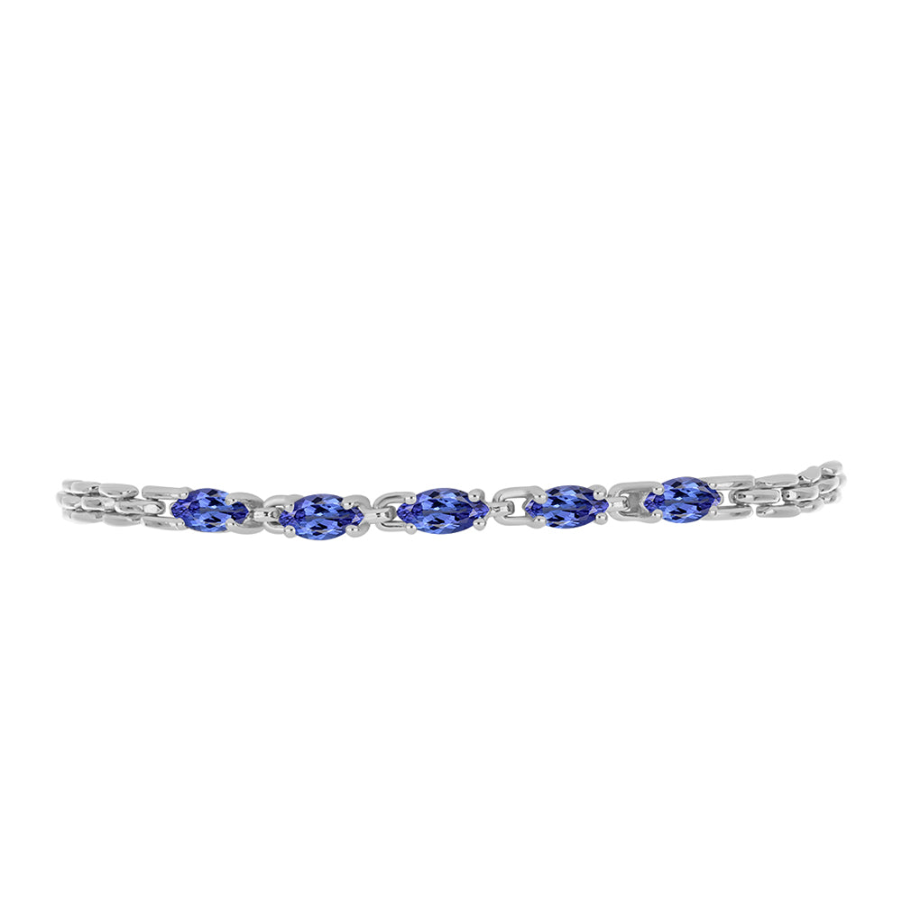 Pulsera de Plata con Tanzanita 2 