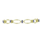 Conjunto de Plata Bañada en Oro con Tanzanita ( Collar +Pulsera )