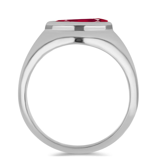 Anillo de Plata con Rubí de Madagascar