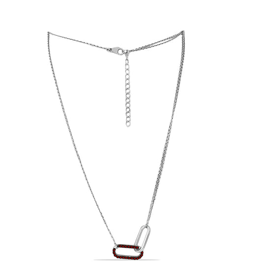 Collar de Plata con Granate Barton