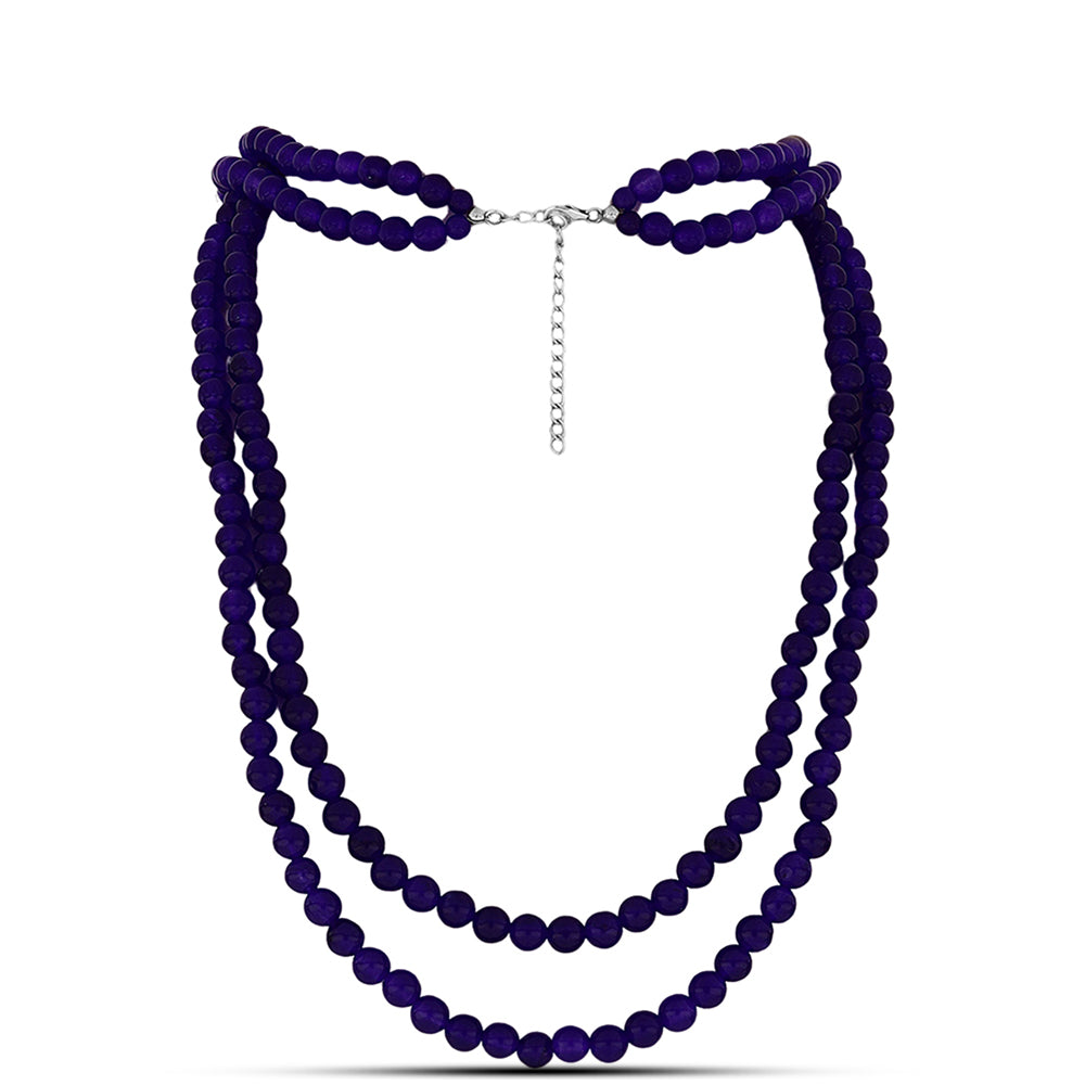 Collar de Plata con Jade Púrpura 1 